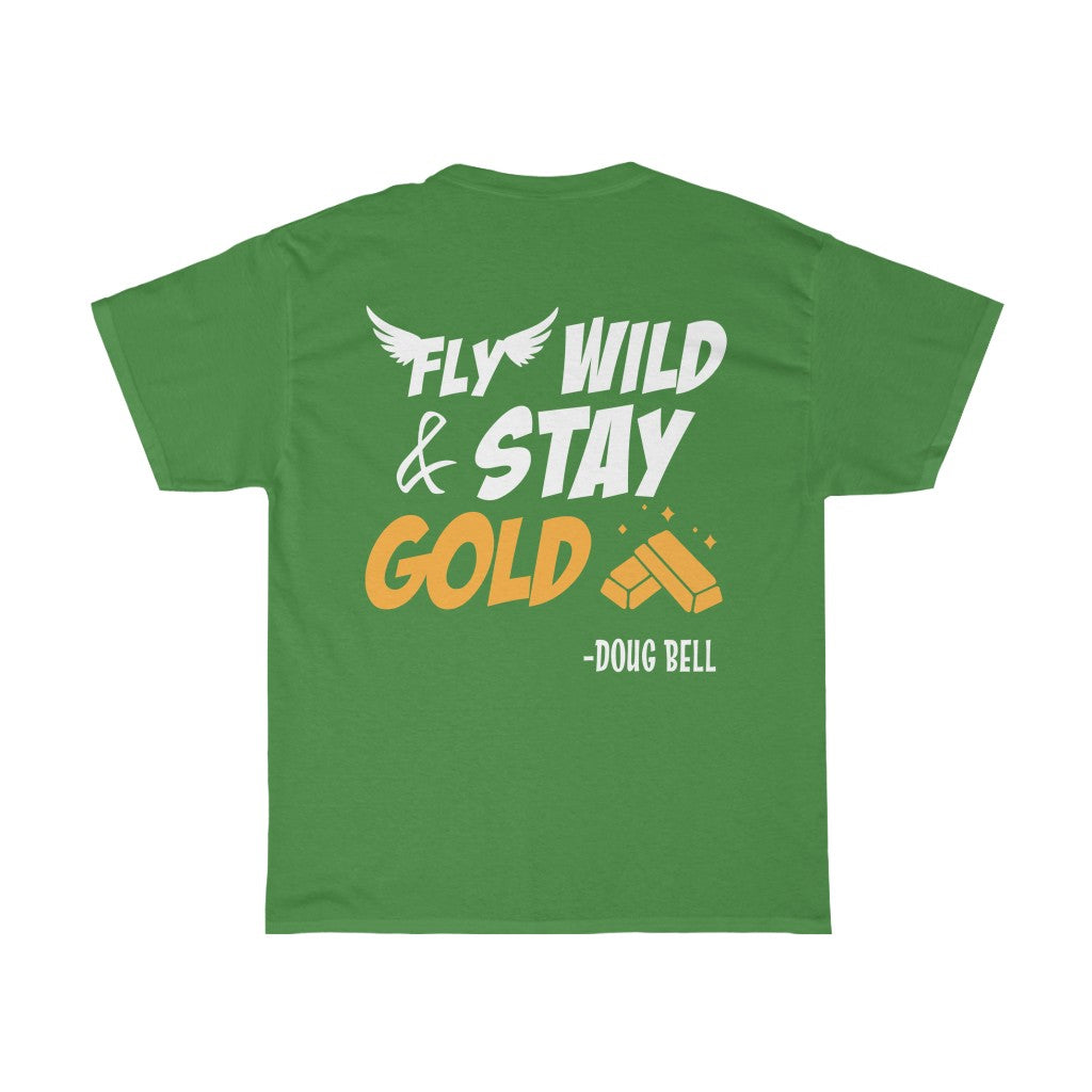 DOUG BELL DOUBLE SIDED  FACE/FLY WILD Heavy Cotton Tee