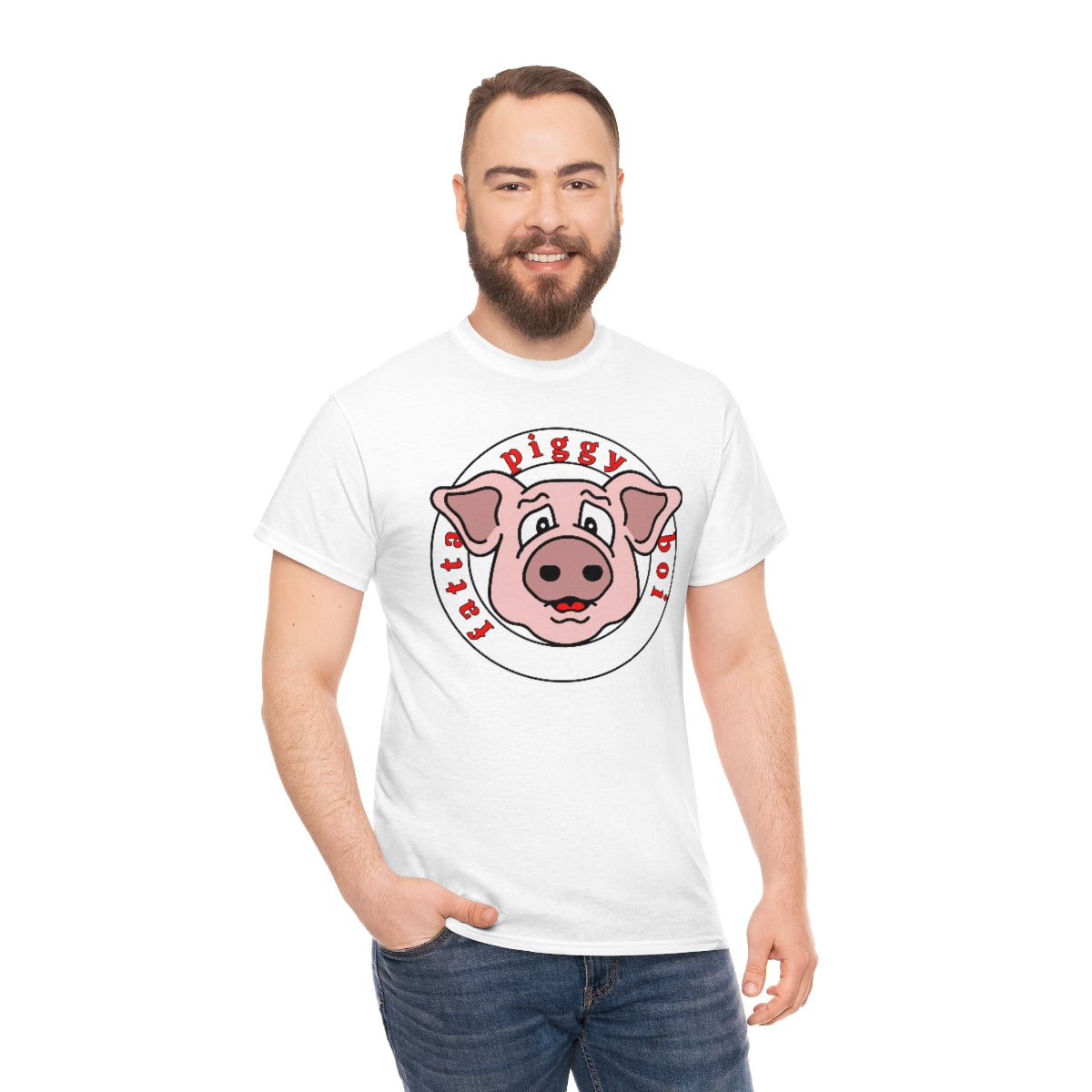 Fatta Piggy Boi Cotton Standard Fit Shirt