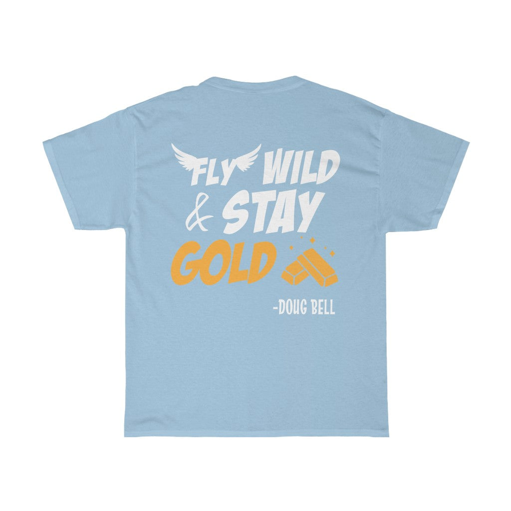 DOUG BELL DOUBLE SIDED  FACE/FLY WILD Heavy Cotton Tee