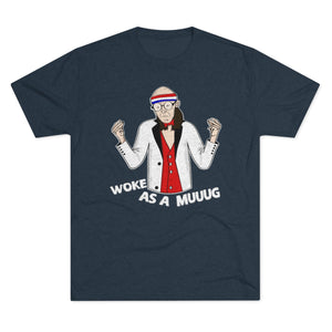 Chipperson Woke as a Muuug Triblend Athletic Fit Shirt