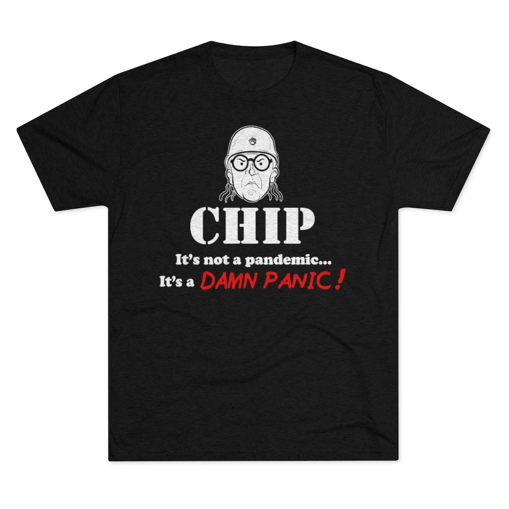 Chip Chipperson DAMN PANIC Triblend Athletic Fit Shirt