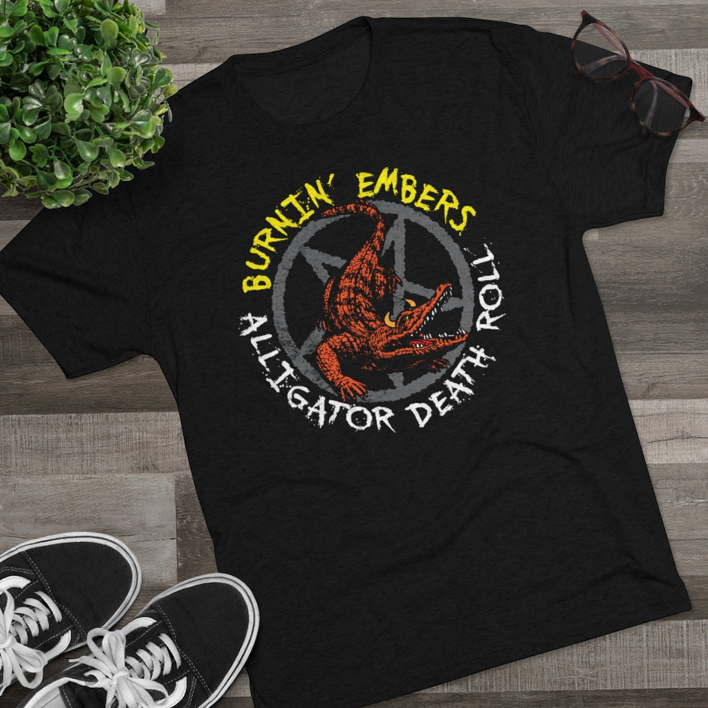Burnin Embers Alligator Death Roll - Triblend Athletic Fit Shirt