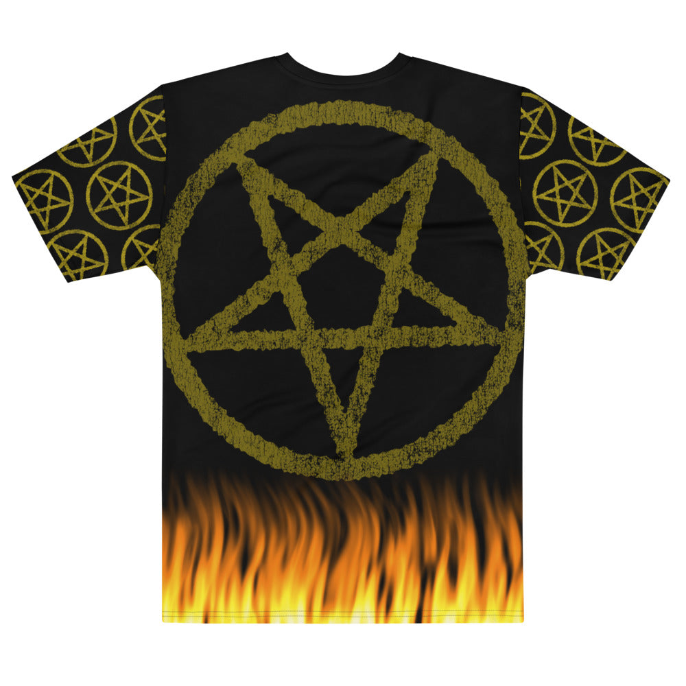 Burnin Embers LIMITED EDITION Fire Pentagram All Over Print Shirt